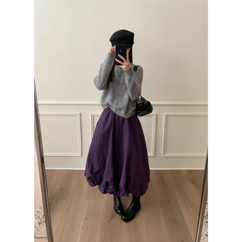 芭妮Bonnet-款上新韩系少女感蓬蓬花苞裙遮肉显瘦半身裙C05-8081|undefined