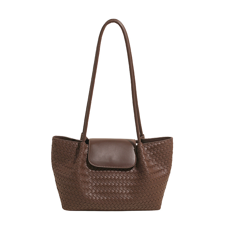 French Style Niche Woven Handbag For Women 2025 New Arrival Luxury Fashion Tote Bag For Work And Commuting - Thumbnail 6