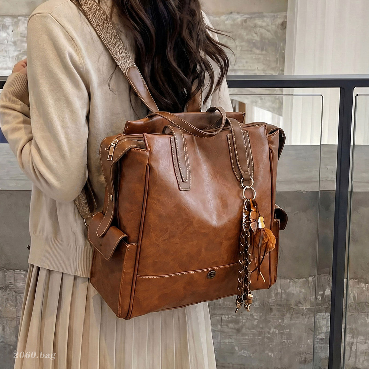Colegio mochila coreana de gran capacidad 2026 sensación diaria de viaje retro mochila de estilo nuevo estilo mujer