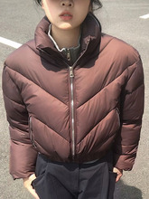 立领短款棉衣棉服女小个子2025冬季新款显瘦棉袄夹棉加厚显瘦外套