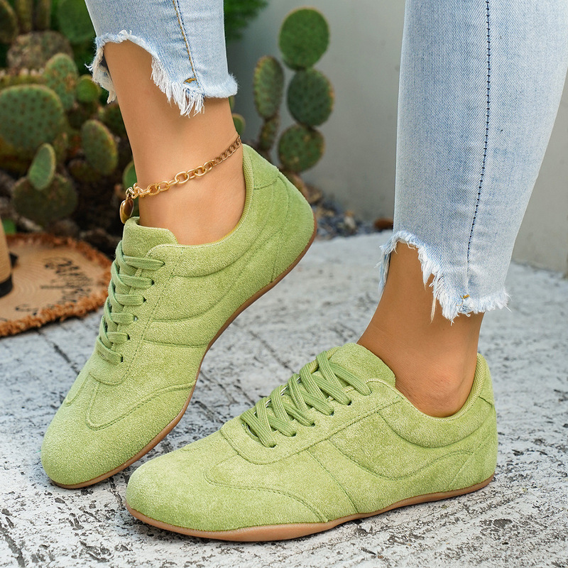 Large Size Cross-Border Thick-Soled German Training Shoes for Women 2026 New Model Color-Blocked Casual Sports Shoes Versatile Soft-Soled Shoes Large Size Cross-Border Thick-Soled German Training Shoes for Women 2026 New Model Color-Blocked Casual Sports Shoes Versatile Soft-Soled Shoes