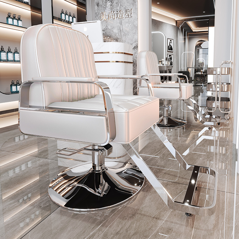 La peluquería de alta gama puede bajar la silla de peluquería, la silla de corte de pelo de teñido en caliente giratorio de elevación especial para la peluquería de alto perfil, simple image 24
