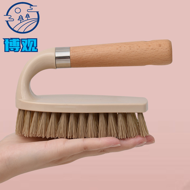 나무 세탁 칫솔질 신발 편리한 휴대용 다기능 청소 브러시 화장실 휴대용 바닥 브러시