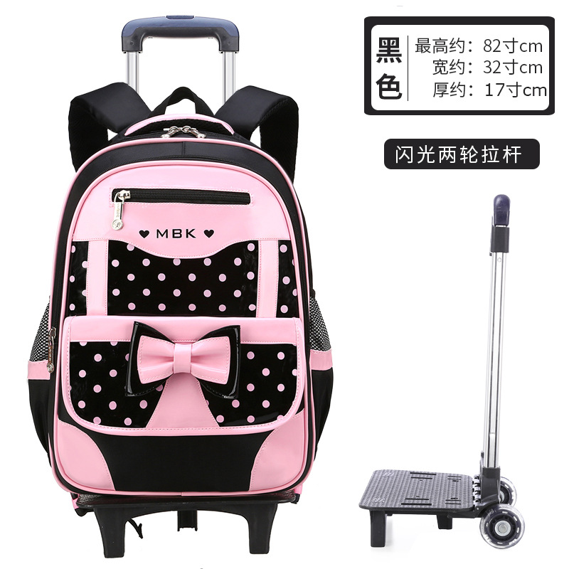Mochila coreana para estudiantes de primaria de onda 1 - 3 - 5 - 6 grados varilla de tracción para niños 6 - 9 - 12 años mochila de hombro para reducir la carga