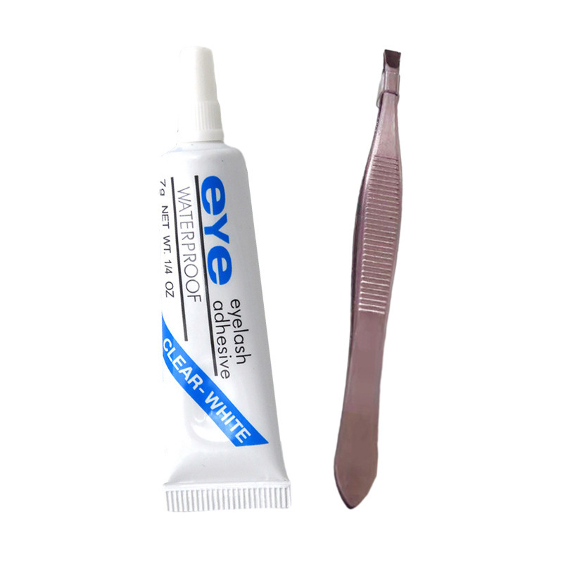 False Eyelash Glue and Tweezers Set Image 4