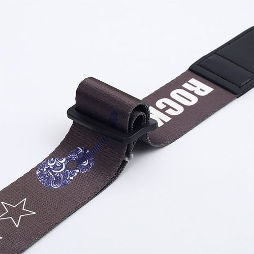 Guitar Strap Guitar Accessories Folk Acoustic Guitar Electric Guitar Bass Strap Polyester Personalized Print UK Strap