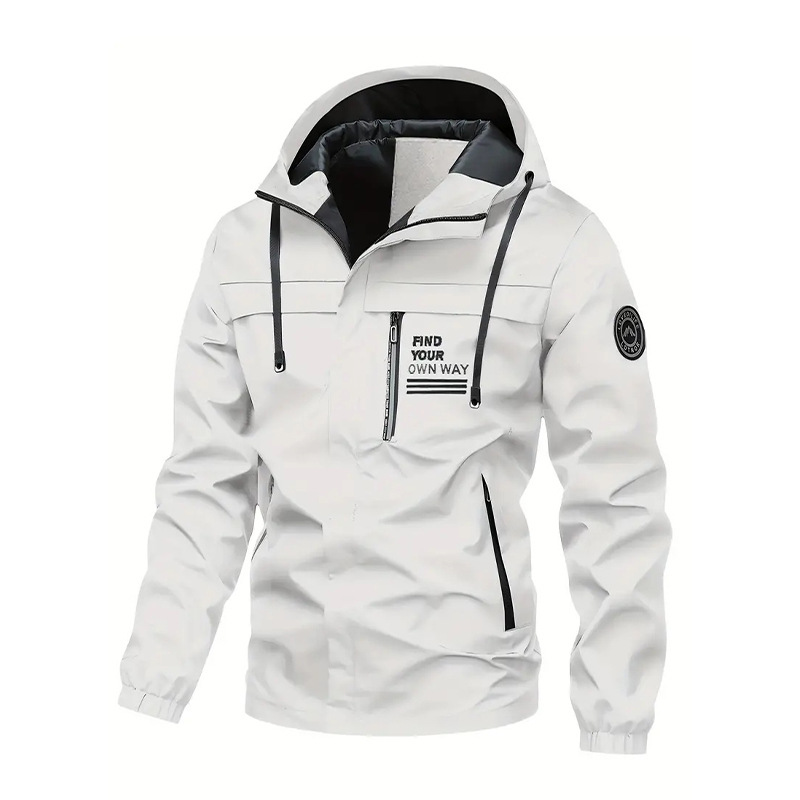 Transfronterizo medio largo chaqueta casual parker chaqueta chaqueta con capuzas chaqueta de asalto hombre nuevo abrigo al aire libre impermeable hombre