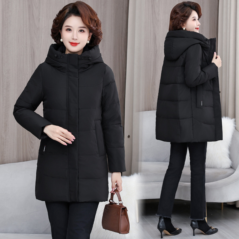 Damas de mediana edad, ropa de plumón, ropa de algodón de invierno caliente, ropa de algodón de madres elegante. image 3
