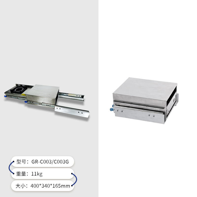 Cocina lateral de RV Estufa de extracción al aire libre con tabla de cortar Mini estufa de gas de un solo ojo GR-C003G