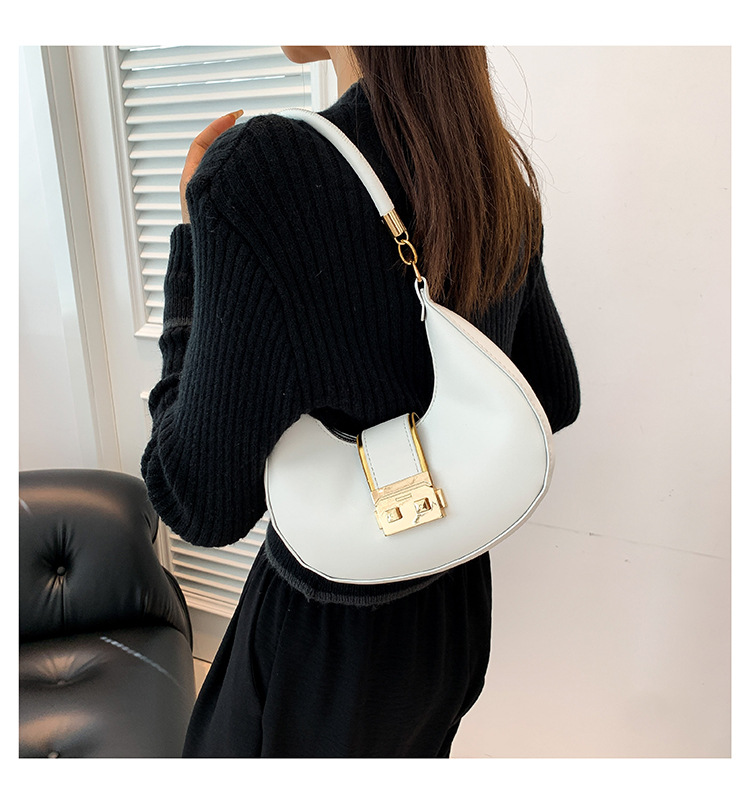 Retro Shoulder Bag For Women Crescent Armpit Bag Candy Colour_voghion.com
