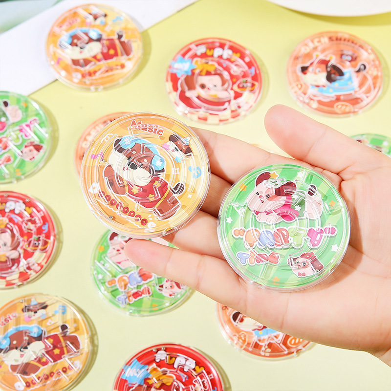 Apple Dog Rolling Ball Maze Training Educational Toy Handheld Balance Ball Track Maze Kindergarten Toy Reward