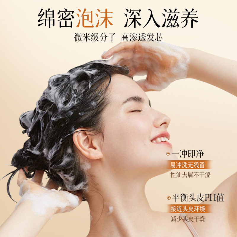 Qingling 脱毛防止および引き締めシャンプー、高麗人参、タデ、キキョウの葉、清潔で滑らか、髪の質の改善、夜更かしシャンプー|undefined