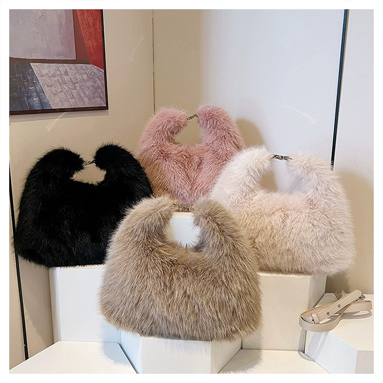 24 осенние и зимние новые корейские плюшевые сумки