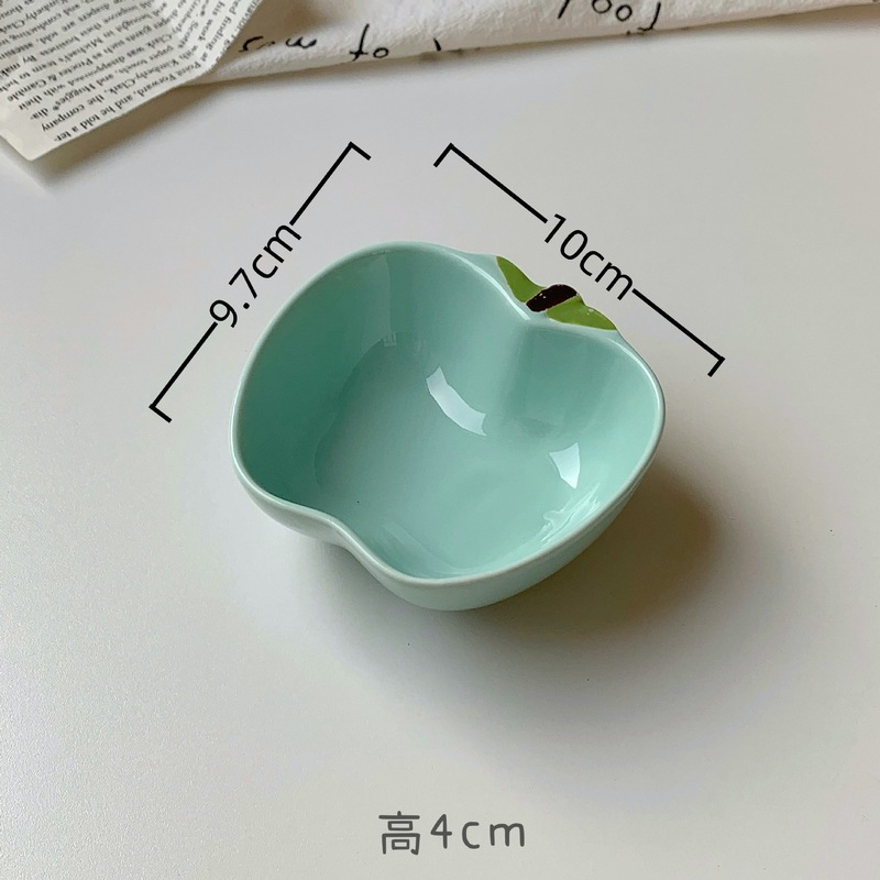 かわいい漫画のセラミック小皿ディップソーサー家庭用スナック皿吐き骨ソーサーソース調味料醤油ソーサー|undefined