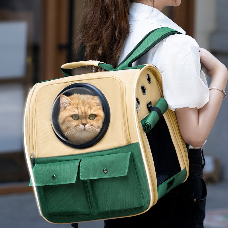 猫包外出便携宠物背包太空舱猫咪外出大容量狗书包双肩猫包猫背包|undefined
