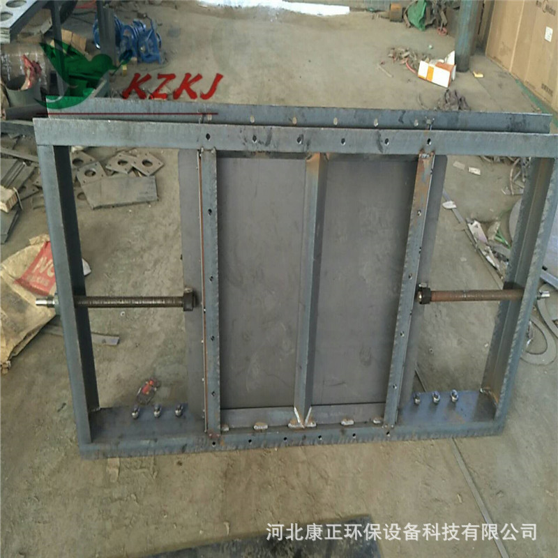 闸板阀密封式插板阀矿排灰插板阀门电动执行器1000*100平板闸门