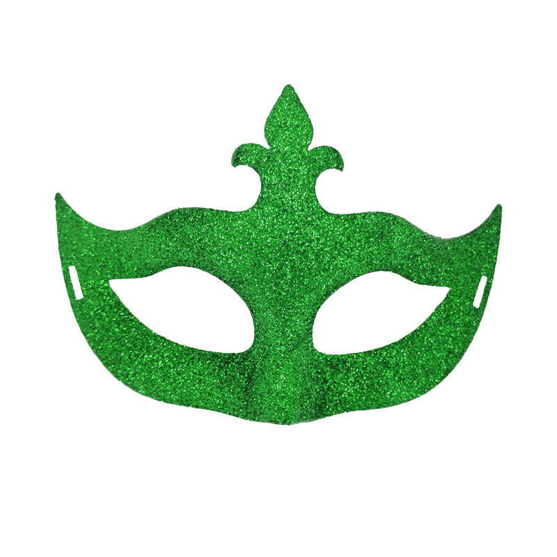 Carnaval nuevo polvo brillante máscara de flecha máscara de Halloween máscara de fiesta decoración máscara de mitad de cara