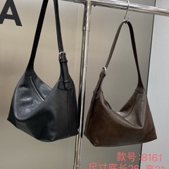 新品ティアラ牛革Hoboバッグレトロ通勤饺子バッグ大容量おしゃれカジュアル本革脇下バッグ