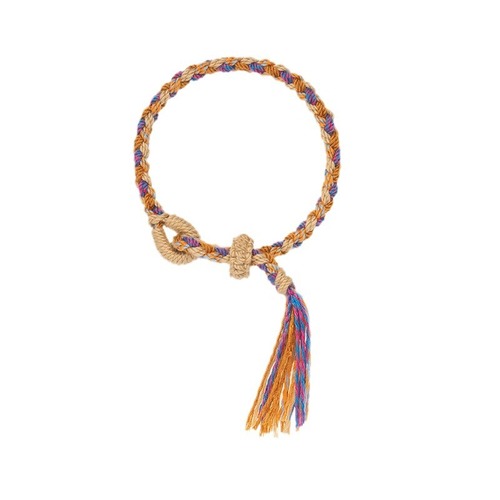 Ethnic Tibetan Style Bracelet Couples Best Friends New Chinese Style Retro National Trend Colorful Rope Braided Bracelet Hand Accessories for Men and Women