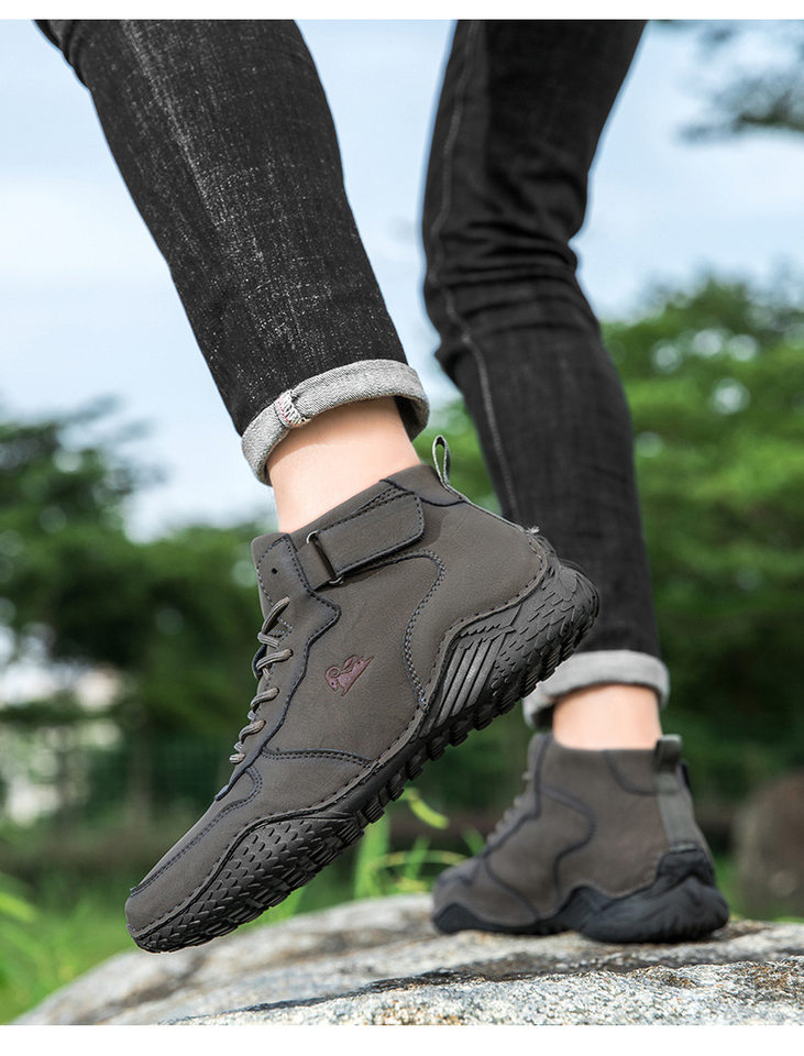 Giày bốt Martin nam cổ cao da lộn, đế bằng chống trượt, phong cách thường ngày — 55079 kaki, 55079 màu nâu, 55079 màu xám, 55079 màu đen chi tiết 25