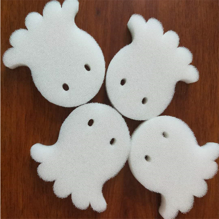 厂家生产 圆形内村防滑过滤棉 粗孔生化海绵 章鱼形状 异形切割