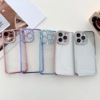 electroplate Rhinestone apply iPhone13Promax Mobile phone shell parts transparent Apple 12 Soft Cover 11