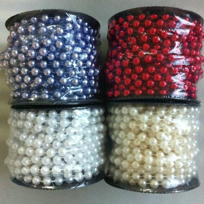 【新款上市】厂家供应优质实色6毫米压克力珠  塑胶珠、连线珠