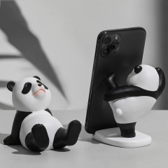 起爆アニメパンダスタンド携帯電話タブレット通用怠け者神器趣味かわいい装飾置物手作りプレゼント