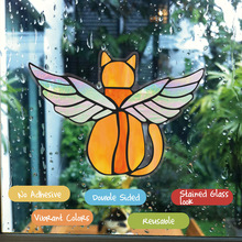 CBCJD 跨境小蜜蜂太阳捕手玻璃贴自粘光学彩虹窗花纸防撞玻璃贴膜