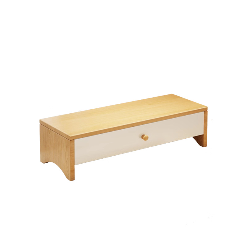 Soporte Elevador para Monitor de Tablero de Densidad con Cajón para Oficina