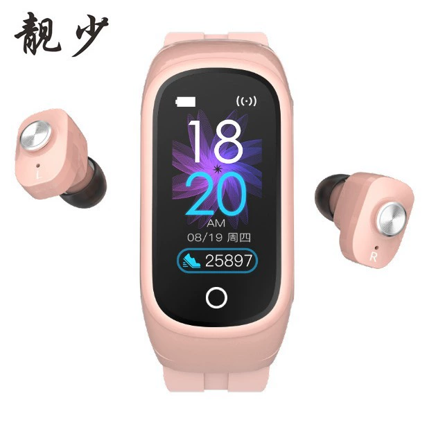 Умные часы, универсальные наушники, для импорта, bluetooth, 2 в 1