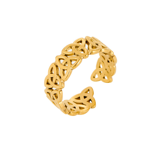Universal geometric ring stainless steel for men and women