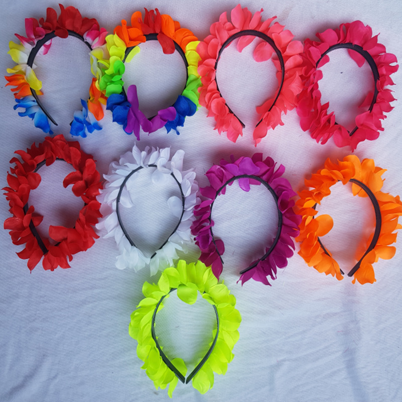 Diadema de 20 pétalos, fiesta Halloween/San Valentín, unisex