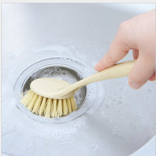 With handle, decontamination pot washing brush, dishwashing dish, non-stick oil, long handle pot brush, pot wiping kitchen cleaning brush