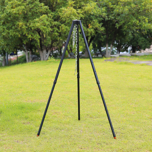 Outdoor picnic camping bracket portable lightweight hanging pot bracket tripod hanger with campfire rack camping supplies