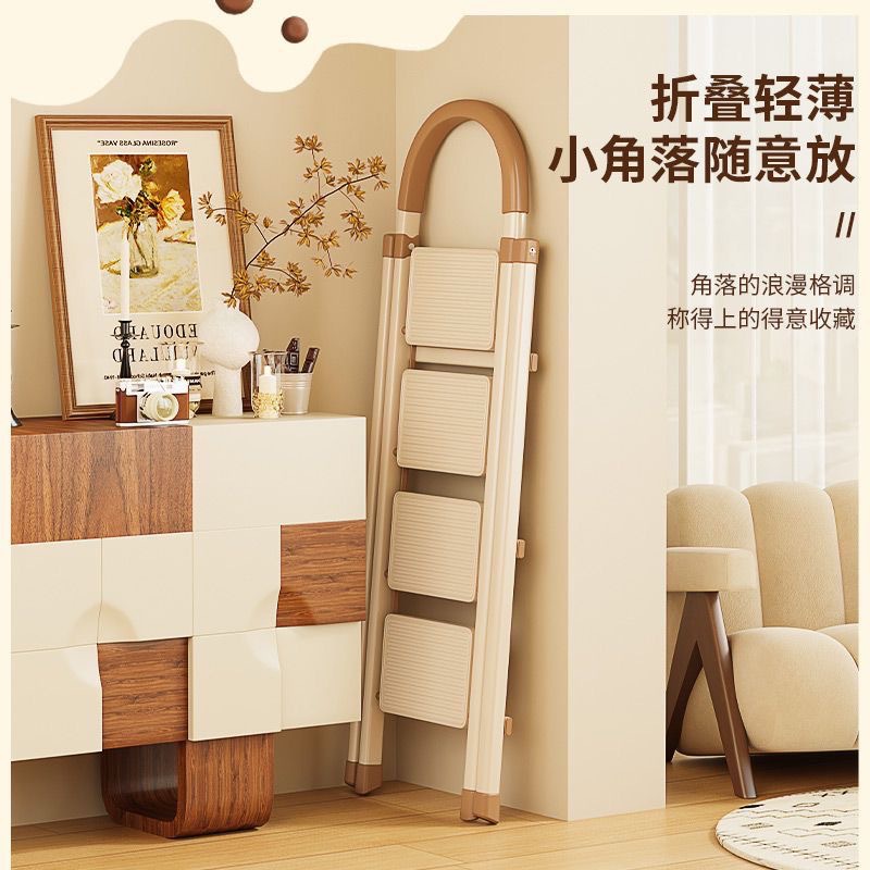 escalera en zigzag plegable doméstica escalera de escalada interior pequeña escalera portátil ligera multifuncional escalera de movimiento de vivienda