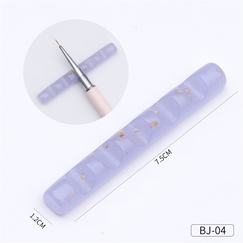 Transfronterizo nuevo estilo japonés de tira larga de uñas de acrílico titular de la pluma mini cepillo de uñas portátil estante de almacenamiento