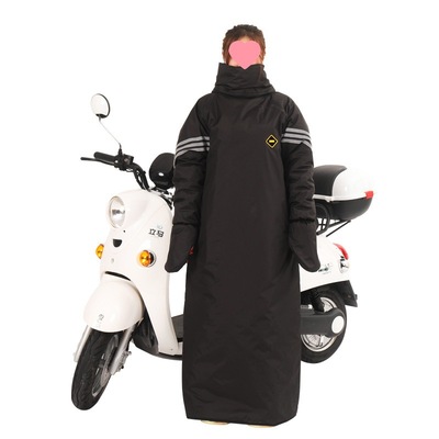 新款電動摩托車擋風被冬季保暖防寒衣防水加絨厚防風服冬天擋風罩