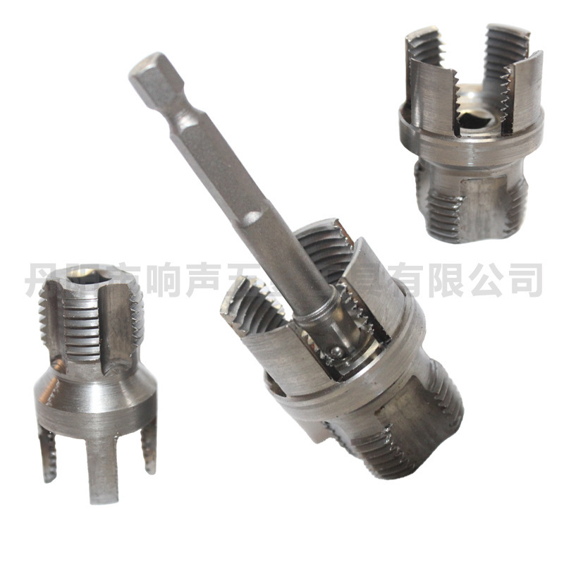新款家用PPR水管内外一体开丝器4/6分管新型电钻螺纹攻丝工具|undefined