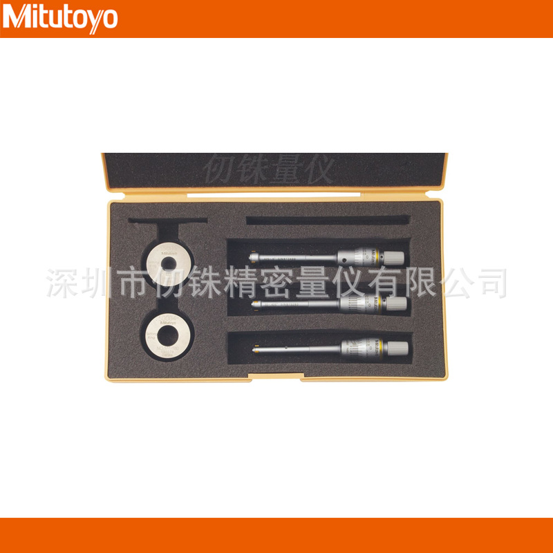 三丰Mitutoyo孔径千分尺套装368-911三点式HT-20RST内径表368-912