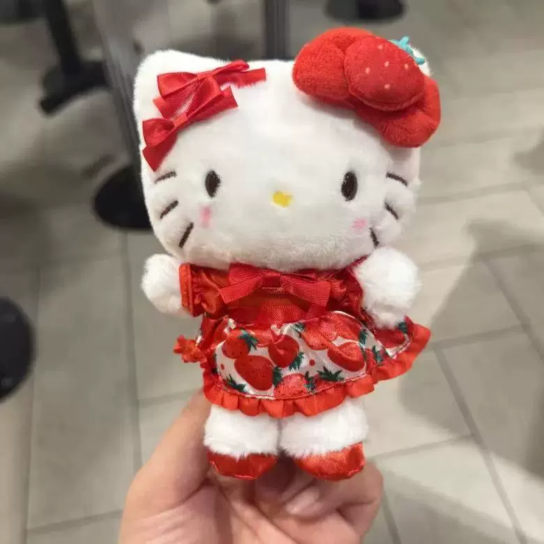 Плюшевый брелок (Sanrio) Hello Kitty, плюшевая кукла-талисман, размеры 10–16 см