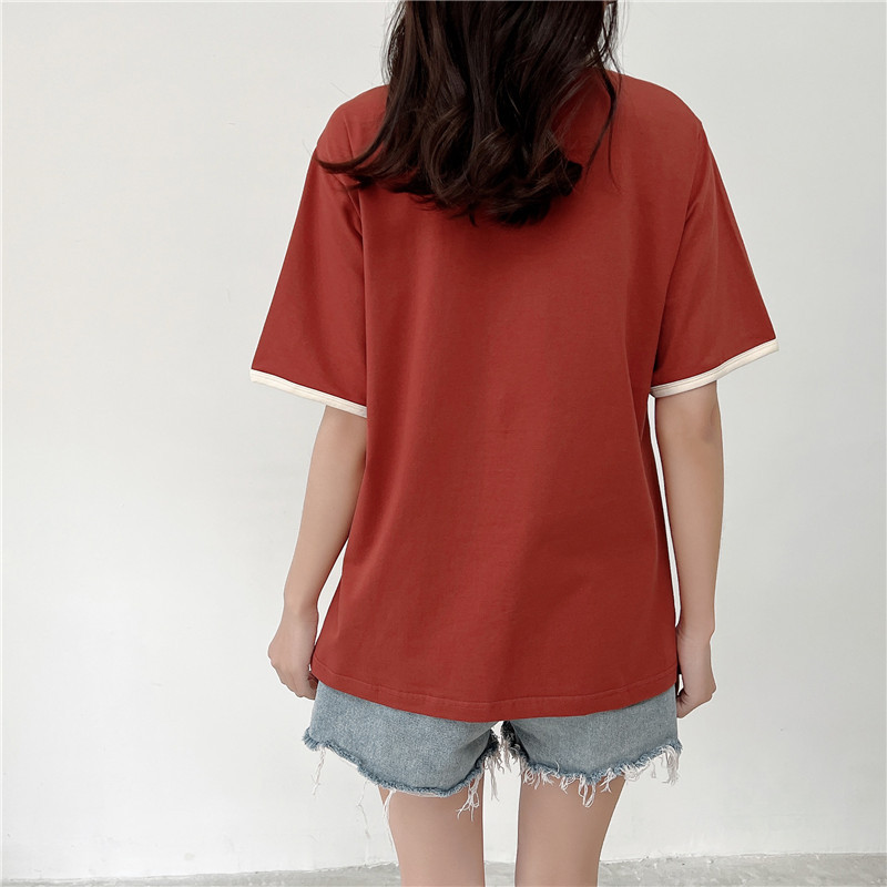 95 % Baumwolle, Umstands-Mutter-Still-T-Shirts, Stillen, Schwangerschaft, Rundhalsausschnitt, kurze Ärmel, Out Wear Still-T-Shirt – Detail 6