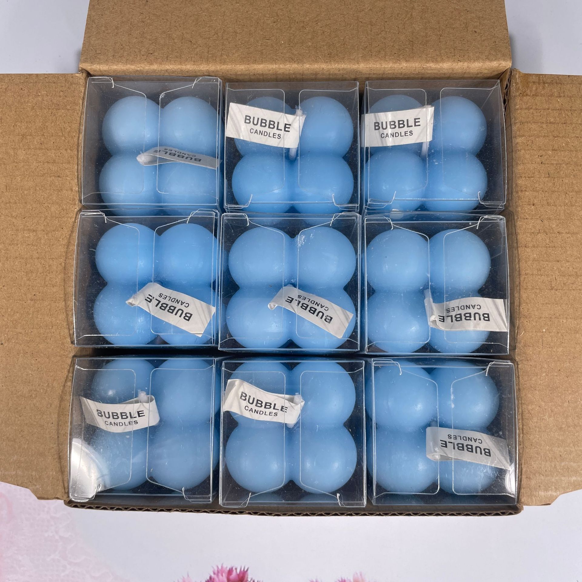 Cubo Rubik al por mayor creatividad casera hecha a mano adorable modelado burbuja fragancia pequeña vela regalo transfronterizo