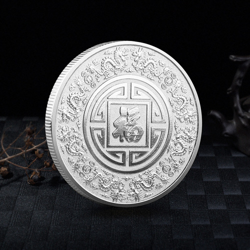 New God of Wealth Commemorative Coins, Fortune, Luxu, and Shou Samsung Gaozhao God of Wealth commemorative medals, small gifts for attracting wealth will be sold