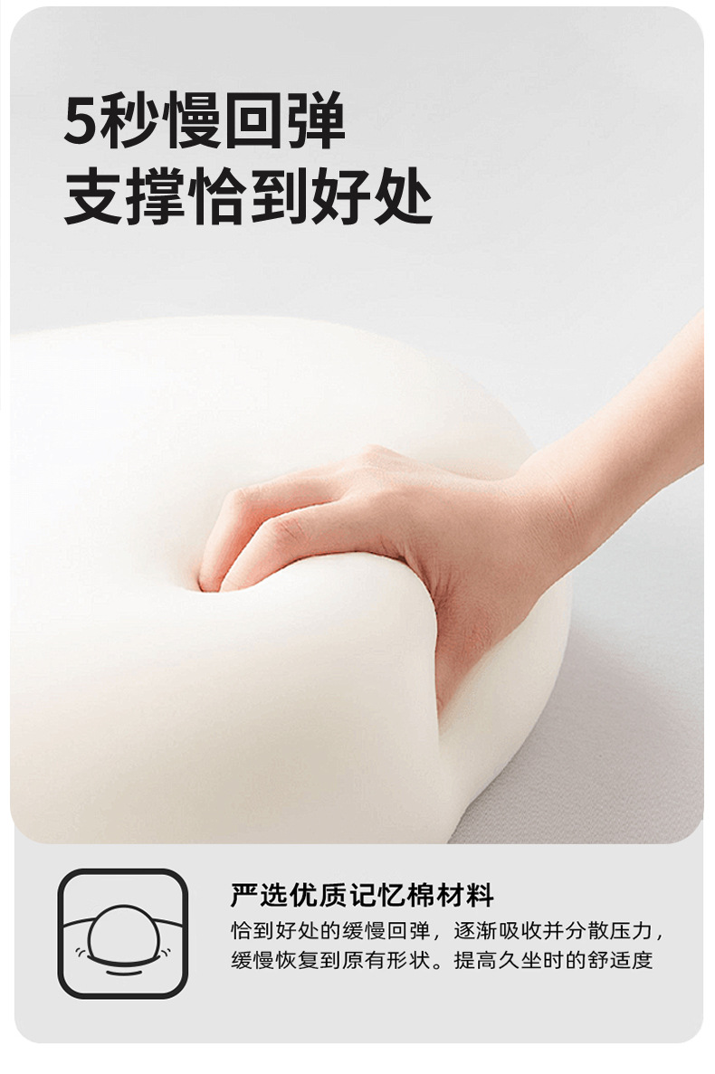 Cross-Border New Product Memory Foam Butterfly Lumbar Support Office Car Lumbar Support Cushion for Pregnant Women Who Sit for a Long Time Without Getting Tired Butterfly Cushion
