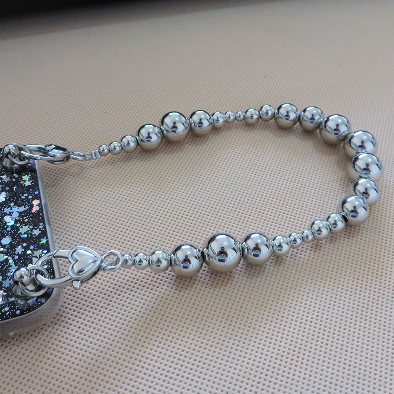 包链短提手手提带子小包包改造配件替换装饰链条细包带珠子链肩带