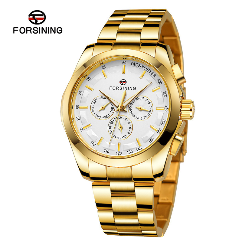 Forsining6917m3r2 nuevos hombres de seis pines mecánico automático reloj personalizado regalo tendencia de la moda