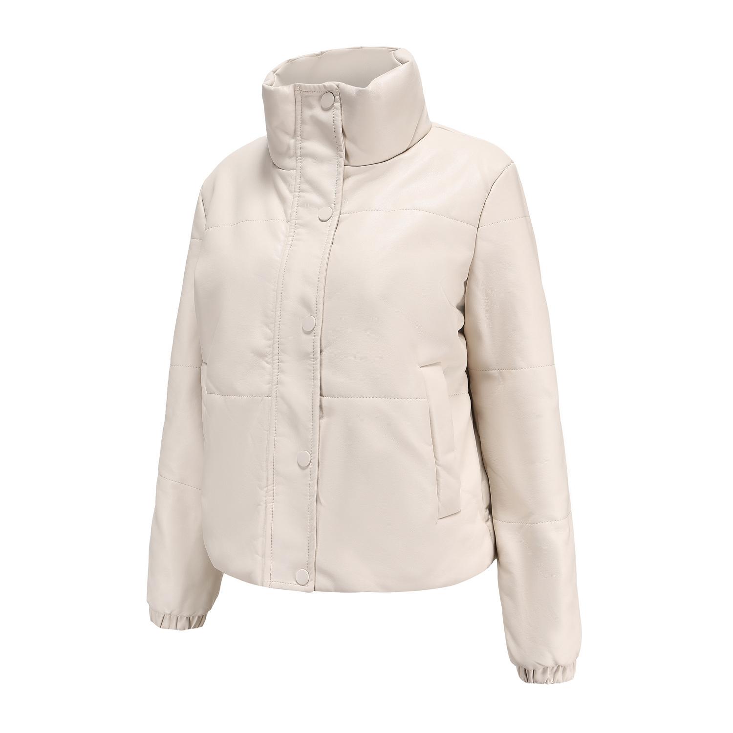 Neue herbst und winter kurze leder für frauen, verdickt baumwolle jacke, brot jacke_voghion.com