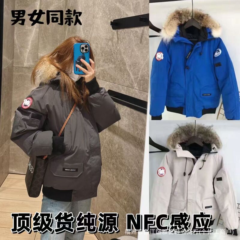 Winter Pure Original 01 down Jacket, Same Style as Putin's Canadian Pilot Jacket, Unisex, White Duck Down, Cold-Proof, Hooded