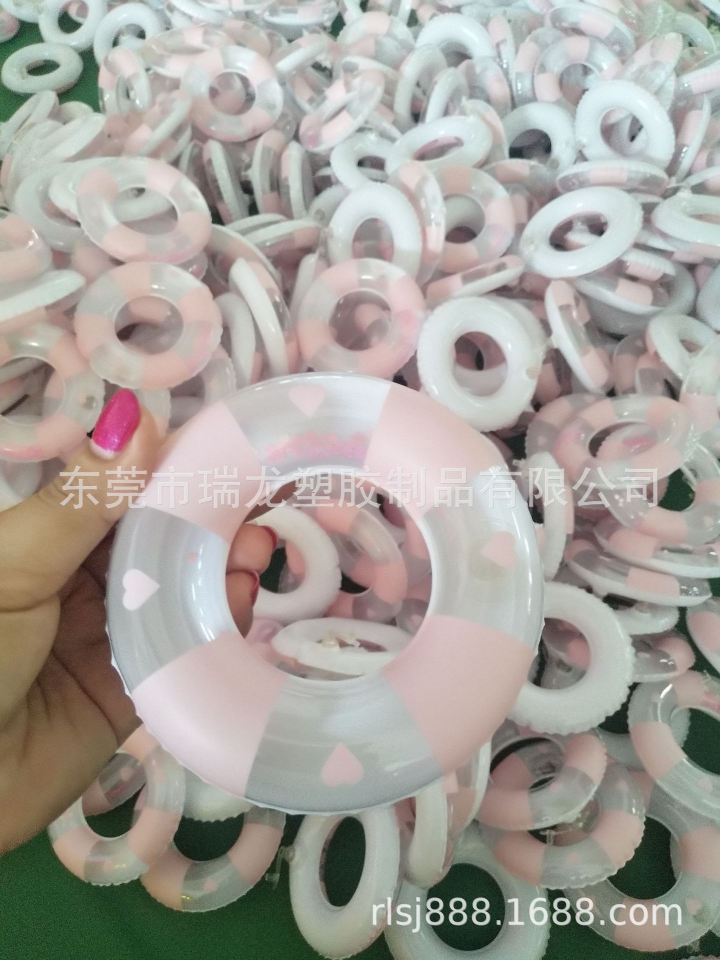small inflatable swimming ring with accessories PVC